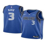 Men's Dallas Mavericks #3 Anthony Davis Blue 2025 Icon Edition Stitched Jersey