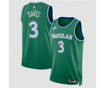 Men's Dallas Mavericks #3 Anthony Davis Green 2025 Classic Edition Stitched Basketball Jersey