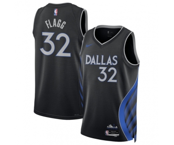Men's Dallas Mavericks #32 Cooper Flagg Black 2025-26 City Edition Stitched Basketball Jersey
