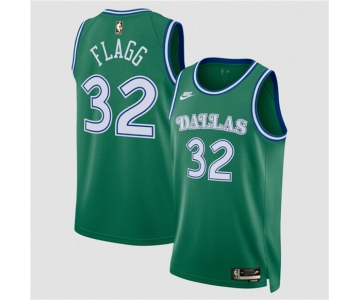 Men's Dallas Mavericks #32 Cooper Flagg Green 2025 Classic Edition Stitched Basketball Jersey