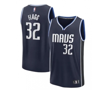 Mens Dallas Mavericks #32 Cooper Flagg Navy Statement Edition Swingman Jersey
