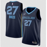 Men's Memphis Grizzlies #27 Cameron Boozer Navy 2026 Draft Icon Edition Stitched Jersey