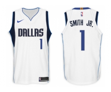 Nike NBA Dallas Mavericks #1 Smith Jr. Jersey 2017-18 New Season White Jersey