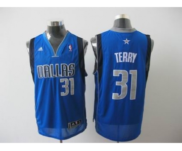 nba dallas mavericks #31 terry lt.blue[2011 swingman revolution 30 grey number]