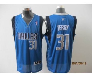 nba dallas mavericks #31 terry lt.blue[revolution 30 grey number]