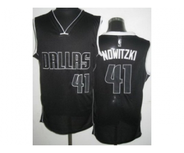 nba dallas mavericks #41 nowitzki black[revolution 30]