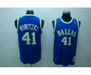 nba dallas mavericks #41 nowitzki lt.blue[white number]