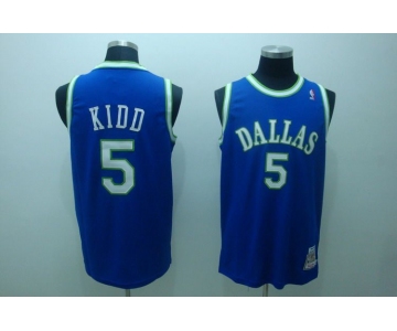 nba dallas mavericks #5 kidd blue