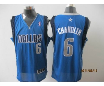 nba dallas mavericks #6 chandler lt.blue[revolution 30 grey number]