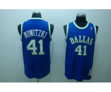 nba dallas mavericks nowitzki #41 blue