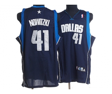 nba dallas mavericks nowitzki #41 dark blue