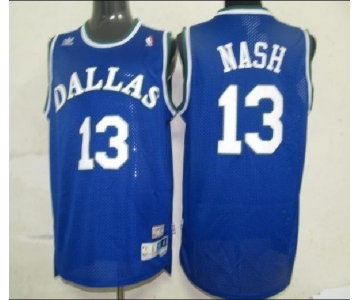 nba jerseys dallas maverlcks #13 nash blue[swingman]
