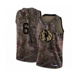 Women's Dallas Mavericks #6 Kristaps Porzingis Swingman Camo Realtree Collection Basketball Jersey