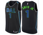 Women's Nike Dallas Mavericks #1 Dennis Smith Jr. Swingman Black NBA Jersey - City Edition