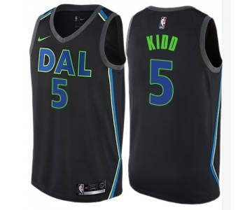 Women's Nike Dallas Mavericks #5 Jason Kidd Swingman Black NBA Jersey - City Edition