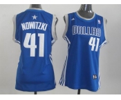 women nba jerseys dallas mavericks #41 nowitzki blue