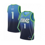 Youth Dallas Mavericks #1 Courtney Lee Swingman Blue Basketball Jersey - 2019-20 City Edition