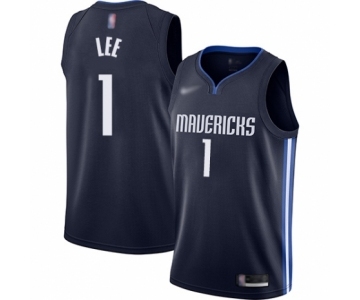 Youth Dallas Mavericks #1 Courtney Lee Swingman Navy Finished Basketball Jersey - Statement Edition