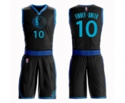 Youth Dallas Mavericks #10 Dorian Finney-Smith Swingman Black Basketball Suit Jersey - City Edition