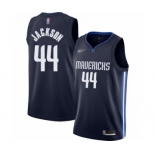 Youth Dallas Mavericks #44 Justin Jackson Swingman Navy Finished Basketball Jersey - Statement Edition