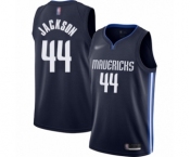 Youth Dallas Mavericks #44 Justin Jackson Swingman Navy Finished Basketball Jersey - Statement Edition