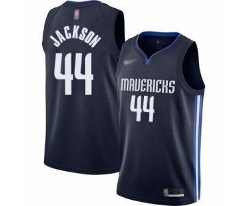 Youth Dallas Mavericks #44 Justin Jackson Swingman Navy Finished Basketball Jersey - Statement Edition
