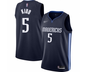 Youth Dallas Mavericks #5 Jason Kidd Swingman Navy Finished Basketball Jersey - Statement Edition