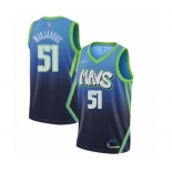 Youth Dallas Mavericks #51 Boban Marjanovic Swingman Blue Basketball Jersey - 2019-20 City Edition