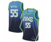Youth Dallas Mavericks #55 Delon Wright Swingman Blue Basketball Jersey - 2019-20 City Edition