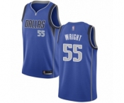 Youth Dallas Mavericks #55 Delon Wright Swingman Royal Blue Basketball Jersey - Icon Edition