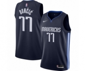 Youth Dallas Mavericks #77 Luka Doncic Swingman Navy Finished Basketball Jersey - Statement Edition