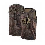 Youth Nike Dallas Mavericks #1 Dennis Smith Jr. Swingman Camo Realtree Collection NBA Jersey