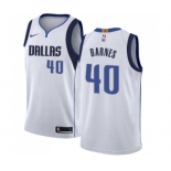 Youth Nike Dallas Mavericks #40 Harrison Barnes Swingman White NBA Jersey - Association Edition
