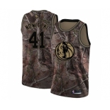 Youth Nike Dallas Mavericks #41 Dirk Nowitzki Swingman Camo Realtree Collection NBA Jersey