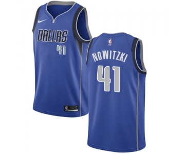 Youth Nike Dallas Mavericks #41 Dirk Nowitzki Swingman Royal Blue Road NBA Jersey - Icon Edition