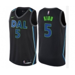 Youth Nike Dallas Mavericks #5 Jason Kidd Swingman Black NBA Jersey - City Edition
