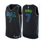 Youth Nike Dallas Mavericks #7 Dwight Powell Swingman Black NBA Jersey - City Edition