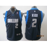 youth nba dallas mavericks #2 kidd dk blue