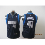 youth nba dallas mavericks #41 nowitzki dk.blue