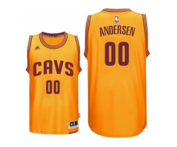 Cleveland Cavaliers #00 Chris Andersen New Swingman Gold Alternate Jersey