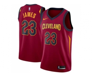 Men Nike Cleveland Cavaliers #23 LeBron James Red Stitched NBA Swingman Jersey