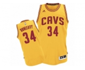 Men's Adidas Cleveland Cavaliers #34 Mike Dunleavy Swingman Gold Alternate NBA Jersey