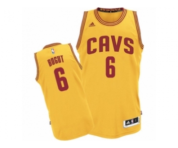 Men's Adidas Cleveland Cavaliers #6 Andrew Bogut Authentic Gold Alternate NBA Jersey