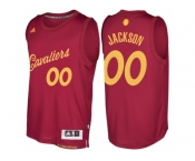 Men's Cleveland Cavaliers #00 Chris Jackson 2016 Christmas Day Burgundy NBA Swingman Jersey