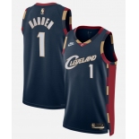 Men's Cleveland Cavaliers #1 James Harden Navy 2026 Classic Edition Stitched Basketball Jersey