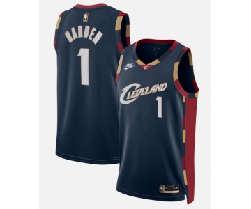 Men's Cleveland Cavaliers #1 James Harden Navy 2026 Classic Edition Stitched Basketball Jersey