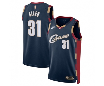 Men's Cleveland Cavaliers #31 Jarrett Allen Navy 2025 Classic Edition Stitched Jersey