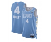 Men's Cleveland Cavaliers #4 Evan Mobley Light Blue 2024-25 City Edition Stitched Jersey