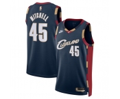 Men's Cleveland Cavaliers #45 Donovan Mitchell Donovan Mitchell Navy 2025 Classic Edition Stitched Jersey