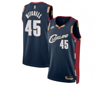 Men's Cleveland Cavaliers #45 Donovan Mitchell Donovan Mitchell Navy 2025 Classic Edition Stitched Jersey